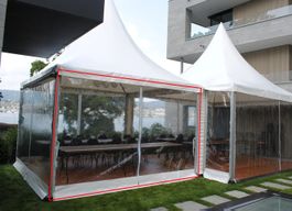 4 x Seitenblache 4 m transparent "NEU" Losberger 4 x 4 m