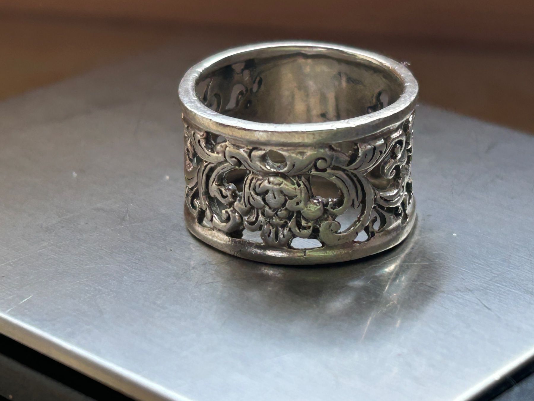 Anelli: Silberring 925, Gr.57, Vintage, Floral – Usato da Dittingen venduto da Bijoubelle 5