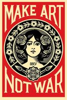 Shepard FAIREY aka Obey Giant (1970-) Make art, not war 👌