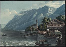 Brienz altkolorierte Aquatinta