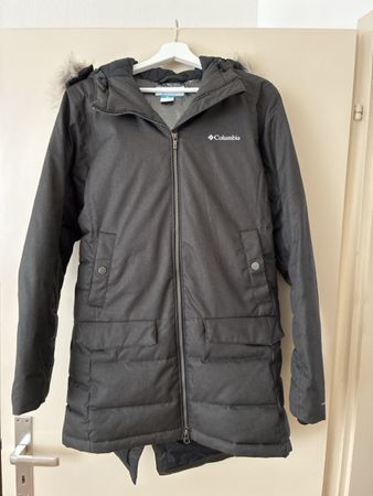 Columbia Winterjacke grau Damen Grösse M mit Kapuze