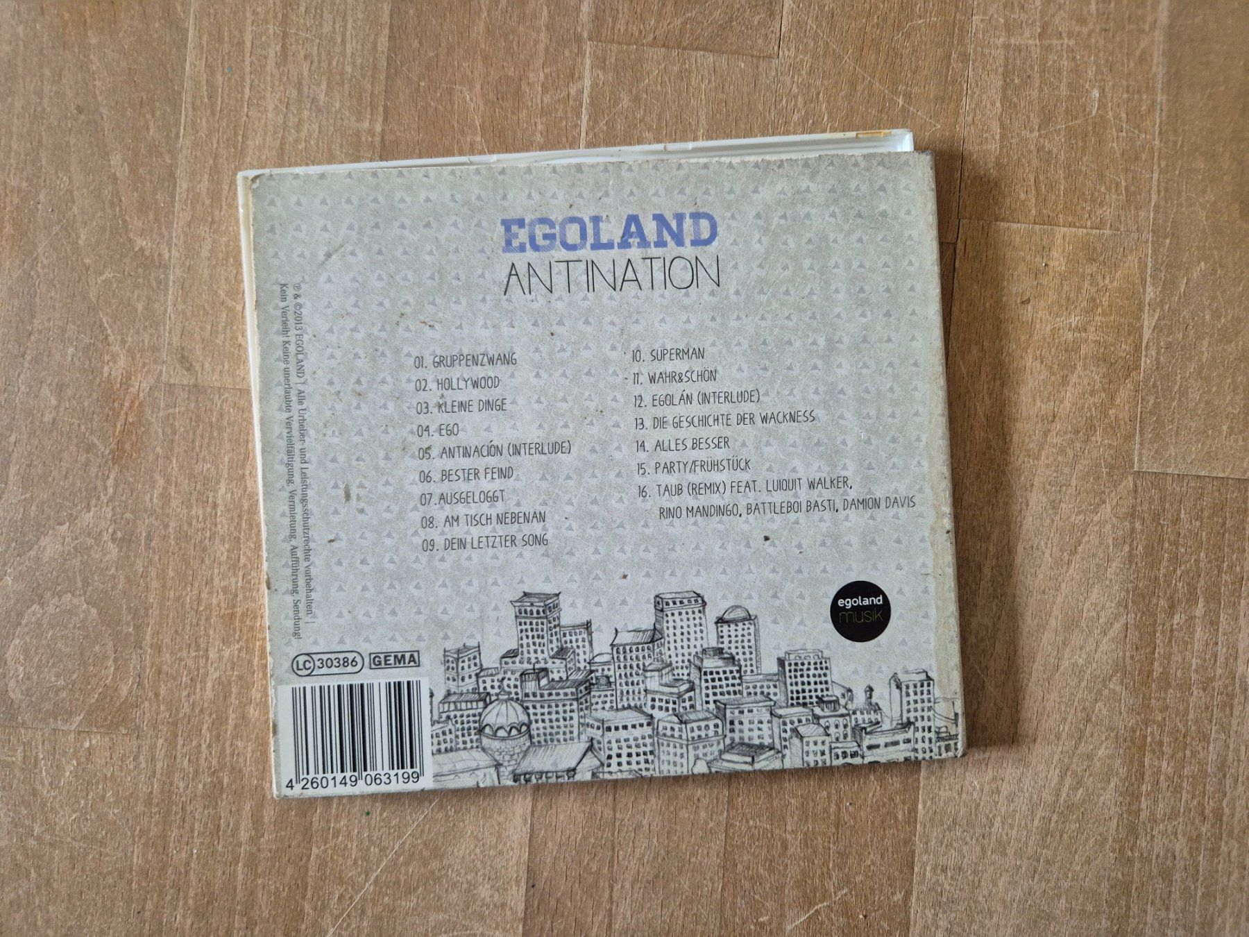 CDs: Musik CD: Egoland - Antination – Gebraucht aus Liebefeld von 2tehand 2