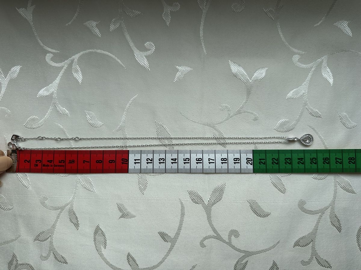 Swarovski Catenine: Klassische Swarovski Halskette silber – Usato da Herisau venduto da cem_p2g9 1