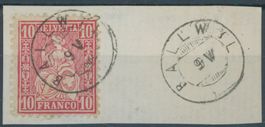 LU Ballwil - Zwergstempel - Sitzende Helvetia