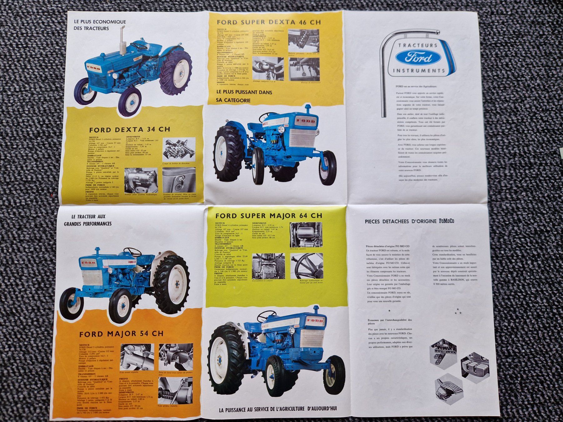 Ford Traktoren: Original Prospekt Ford Traktoren Programm französisch – Gebraucht aus Dürnten von Bachtel84 1