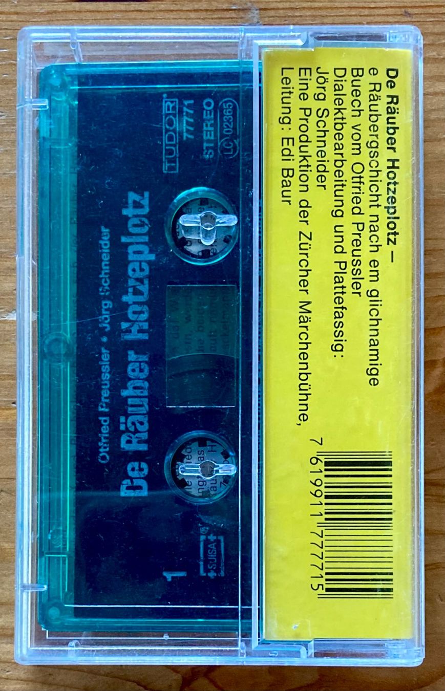 Musicassette: Rarität: De Räuber Hotzeplotz (Tudor, 1999) – Usato da Zürich venduto da Djmotionch 2