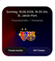 5 Tickets Fc Basel vs Fc Barcelona