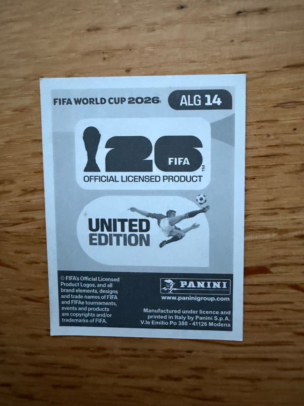 Panini Carte collezionabili: Panini ALG 14 Chaïbi – Nuovo (secondo la descrizione) da Zürich venduto da bel5 1