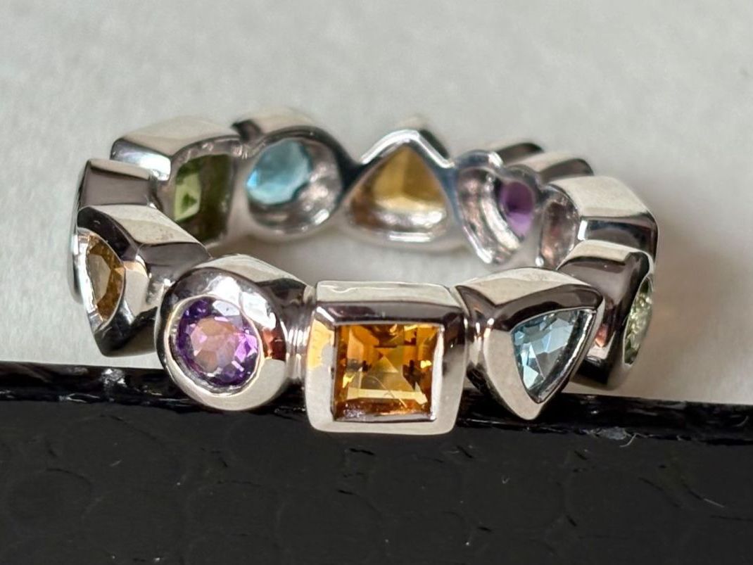 Anelli: Ring Multi-Edelstein NEU, Silber 925, Gr. 56 – Nuovo (secondo la descrizione) da Brugg AG venduto da lau_9rvy 2
