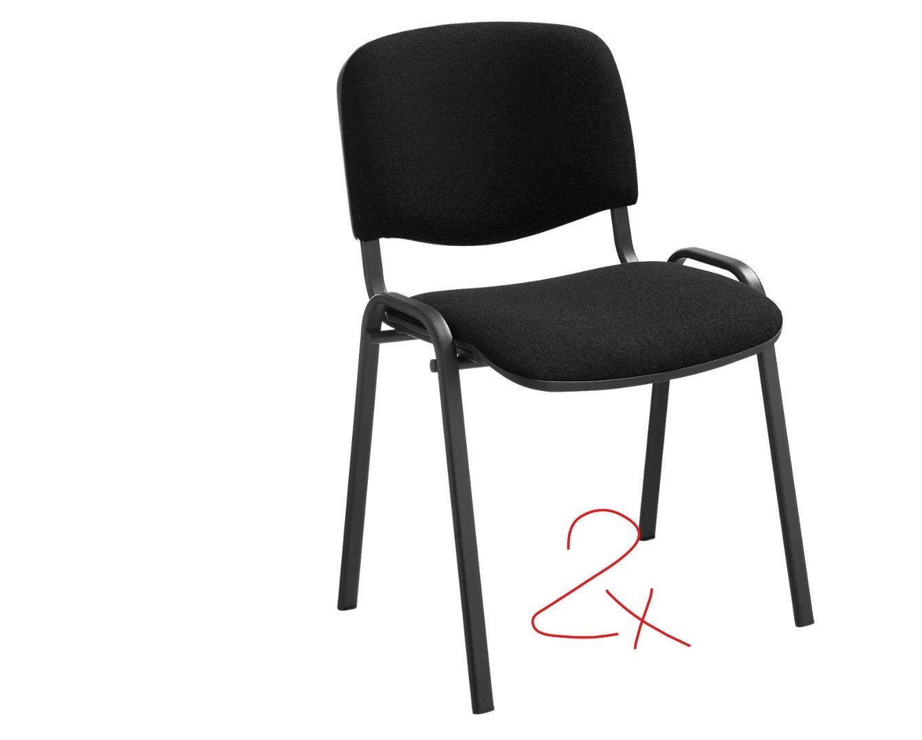 Sedie: 2er Set Nowy Styl Stapelstuhl Sitzungsstuhl ISO Basic – Nuovo (secondo la descrizione) da Steinhausen venduto da Retourenprofis