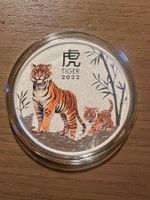 1 Oz Silbermünze Lunar 3 Tiger 2022 Color
