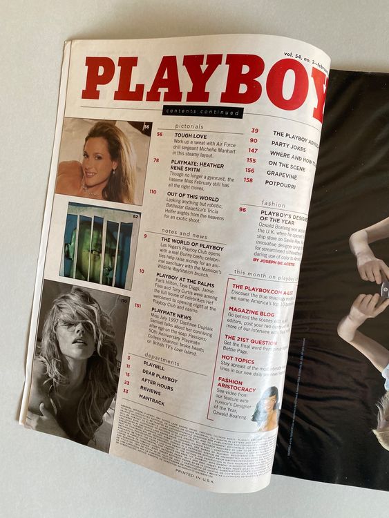 PLAYBOY USA Erotik Feb. 2007 TRICIA HELFER LOVE ISSUE (Gebraucht) in ...