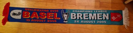 Fussballschal FC Basel Werder Bremen Champions League 2005