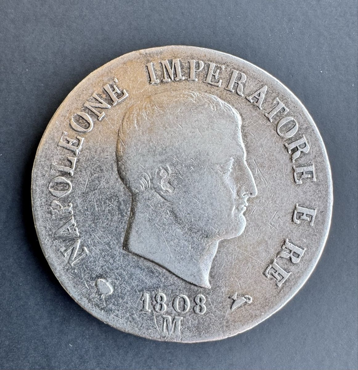 Toutes les monnaies: Italien - 5 Lire 1808 M – D'occasion à Meilen par coins4sale