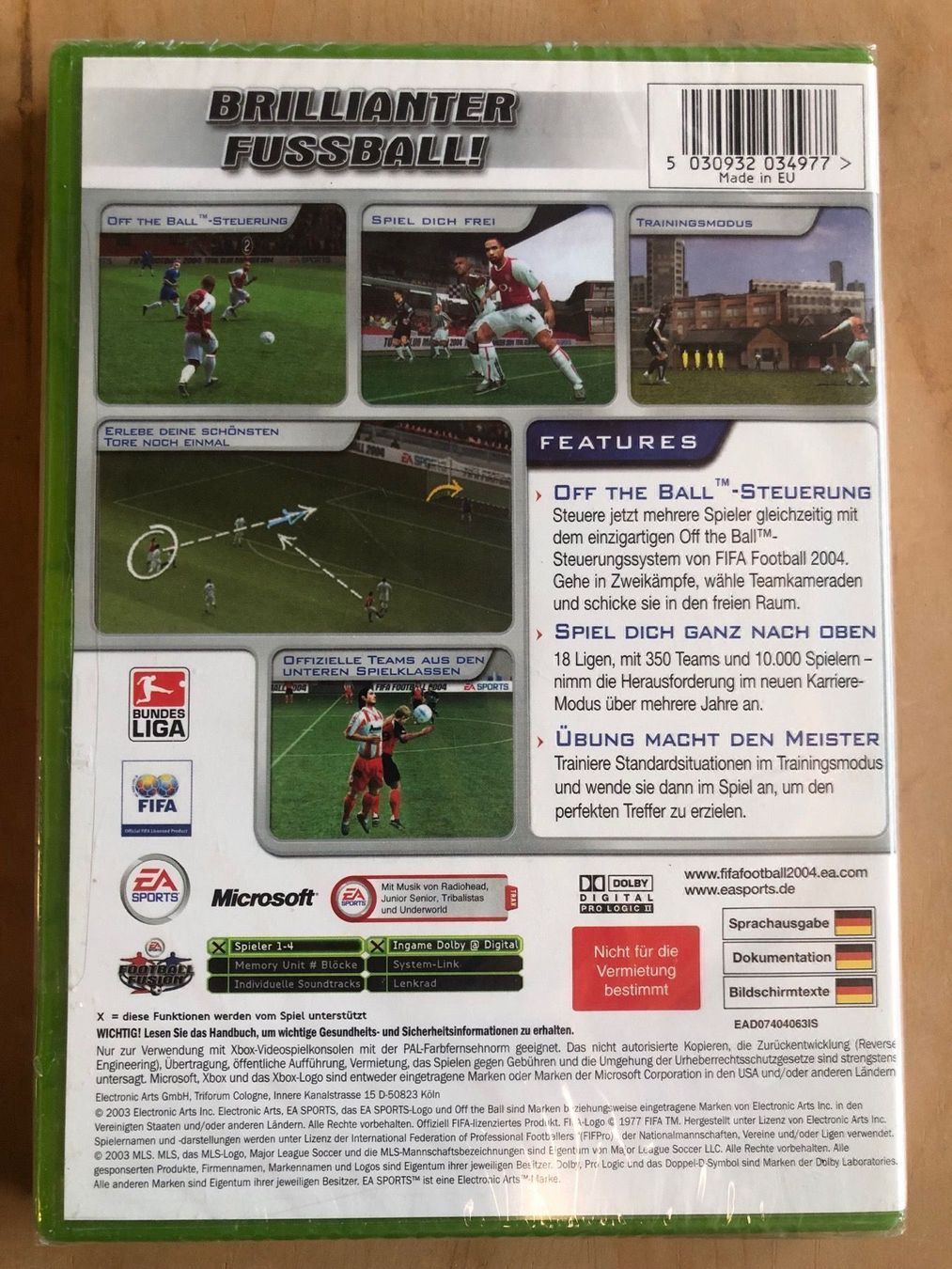 Microsoft Giochi: FIFA 2004 für Xbox NEU – Nuovo (secondo la descrizione) da Kestenholz venduto da Mad18 2