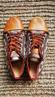 Schnürschuhe im Luxusmarken Style Vintage Retro Oldschool 38