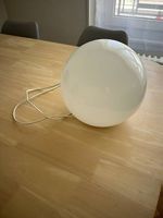 Lampe blanche vintage style space age / champignon