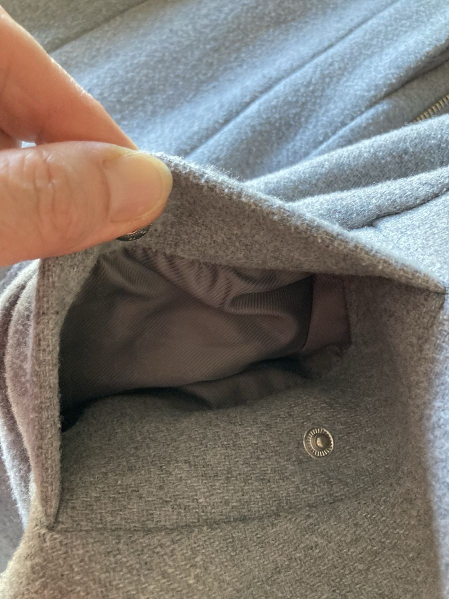 Cappotti: Grauer Stoff Mantel Gr. 38 – Usato da Kesswil venduto da Branca-01 2