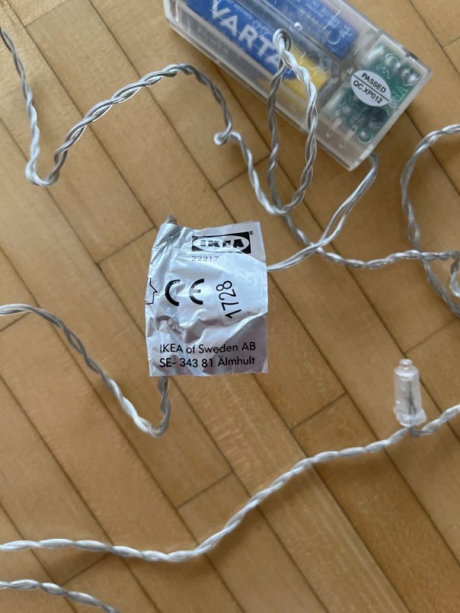 Ikea Ghirlande e barre luminose: Lichterkette mit Batteriebox von Ikea, 3 Meter lang – Usato da Zürich venduto da lyn_tqp5 1