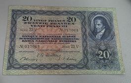 Suisse 20 Fr. 20.01.1949 Serie 23 V