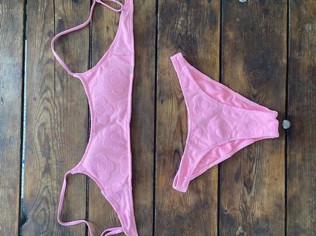 Bikini Set Pink mit Blumen