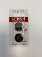 2x Knopfzellen CR2032 Lithium Batterie 3V neu