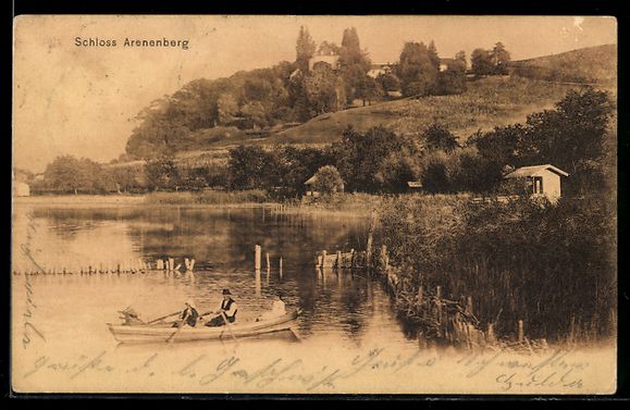 Cartoline postali: AK Arenenberg, Panorama mit Schloss – Usato da Berlin venduto da bartko-reher