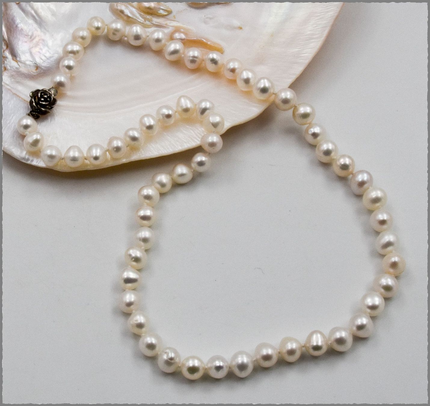 Catenine: Süsswasser Zucht-Perlen Kette ca. 45cm – Nuovo e nell'imballaggio originale da Oberglatt ZH venduto da Goldfee1 2