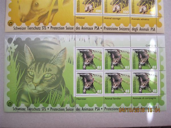 Tous les timbres: 2004 Schweizer Tierschutz Postfrisch – Neuf (Voir description) à Affoltern am Albis par Andrezc