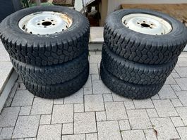 6 Pneus 4x4 avec jantes original en acier pour MB G.