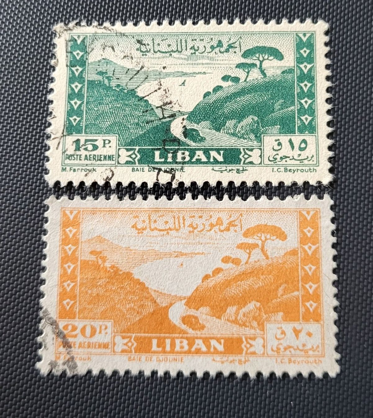Tutti i francobolli: Libanon 1947 alte briefmarke – Usato da St Gallen venduto da Stampsalshobby