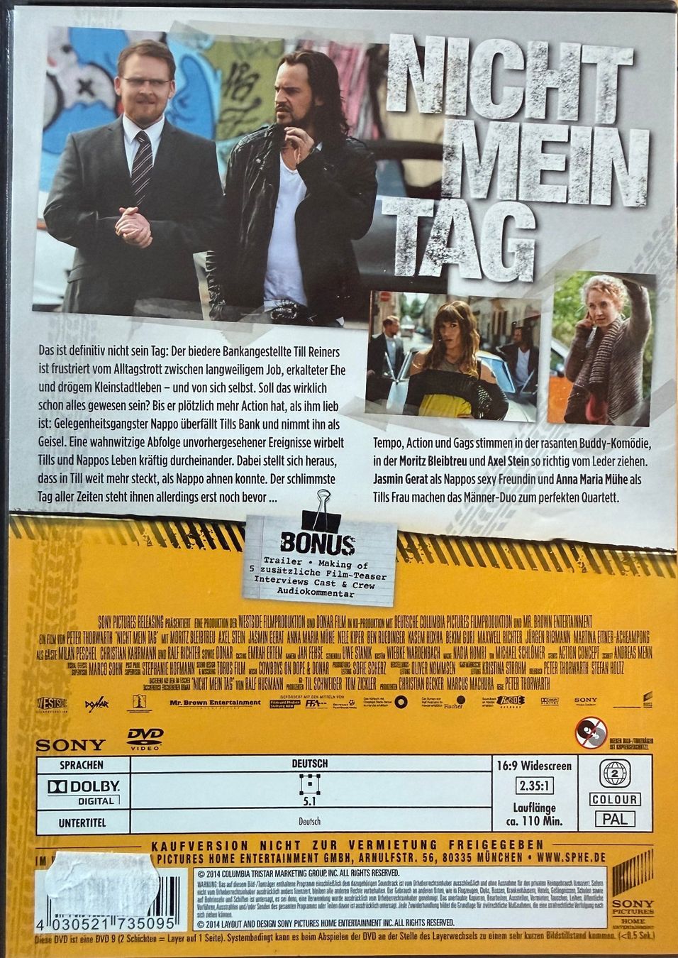 Tutti i DVDs: DVD - Nicht mein Tag / Moritz Bleibtreu – Usato da Zäziwil venduto da kreative-ideen 1