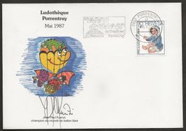 Ballon Schweiz 1987 Porrentruy Luftpost
