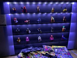 Seltenes Lego Batman Minifiguren mit beleuchteter Rahmen