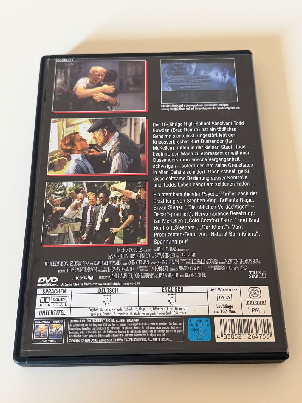 Alle DVDs: Der Musterschüler DVD Stephen King – Gebraucht aus Altstätten SG von sheamus 1