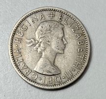 1 x Two Shillings Münze 1957