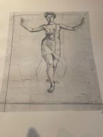 Ferdinand Hodler Studie zum Lied aus der Ferne Collotypie