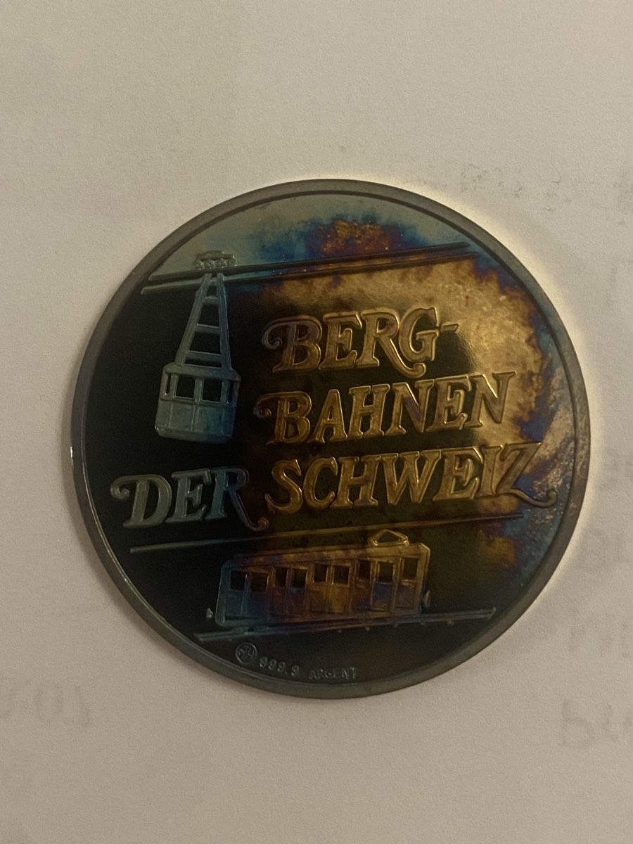 Medaillen: Silbermedaille vergoldet Polybahn – Neu (gemäss Beschreibung) aus Muralto von Alex1912 1