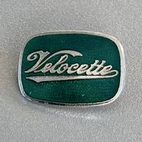 Badge de la marque moto anglaise Velocette 