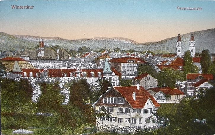 Cartoline postali: WINTERTHUR Gesamtansicht – Usato da Jona venduto da philajona