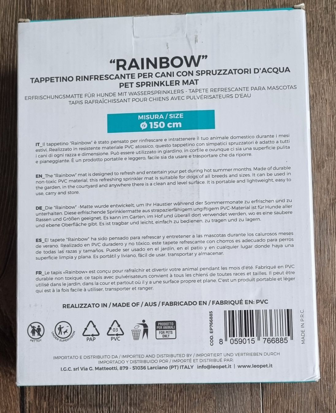 Giocattoli: Rainbow Sprinklermatte Hund – Nuovo e nell'imballaggio originale da Oberägeri venduto da Battersea 1