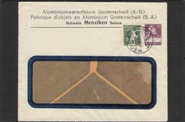GS Aluminiumwarenfabrik Gontenschwil mit Zusatzfrankatur