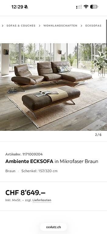 Divani: Designer Ecksofa - Ambiente  – Usato da Zürich venduto da rotweristes 1