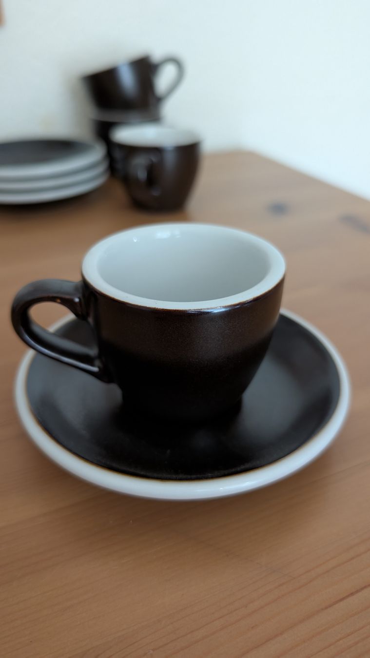 Tasses: 4 Espressotassen & Untertasse LOVERAMICS – D'occasion à Zürich par adormideras