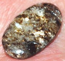 Cabochon L-6201 – Mica Schist Glimmerschiefer 18,5x11mm