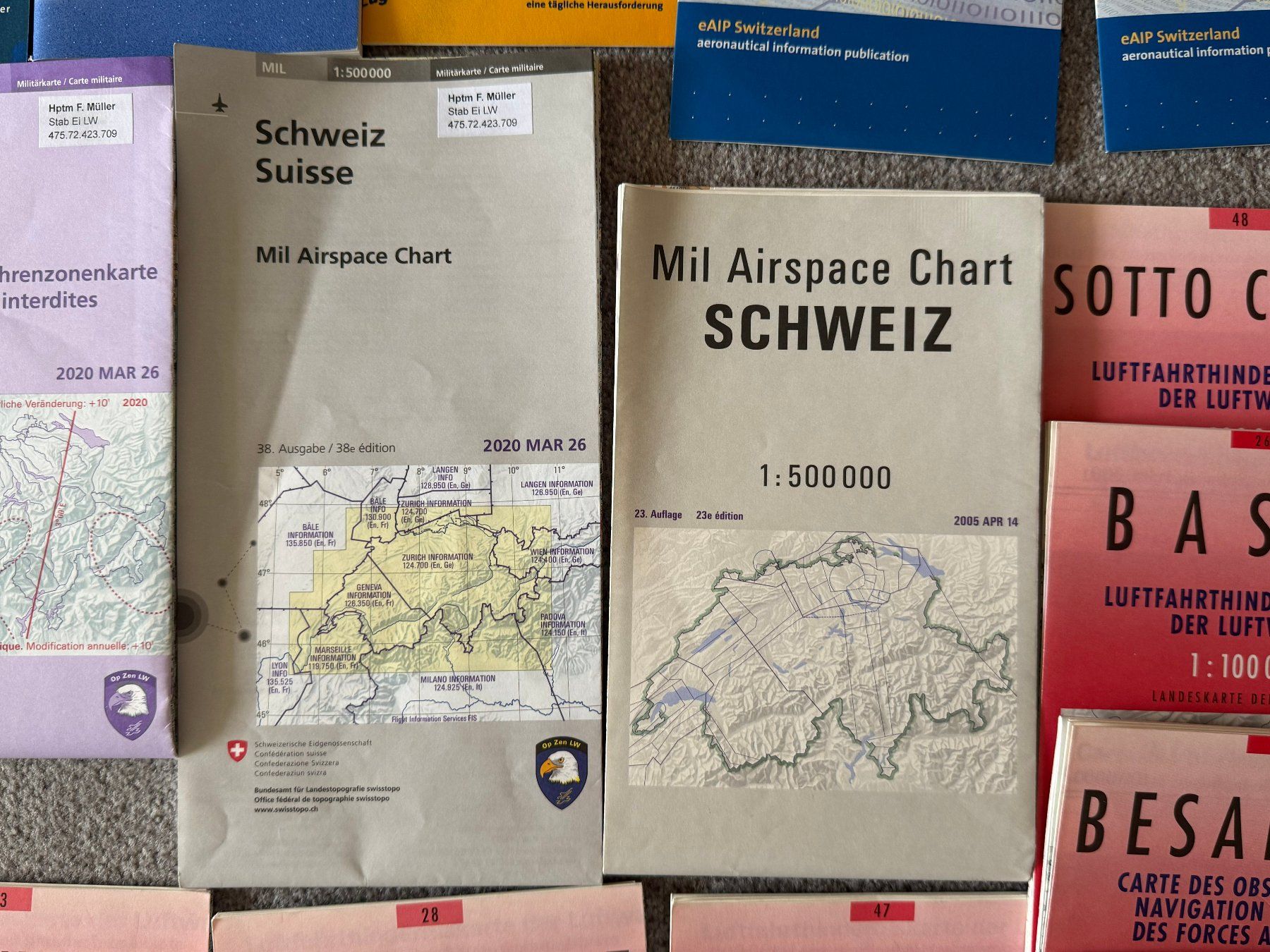 Livres: Grosses Lot Luftfahrtkarten Luftwaffe - Schweizer Armee – D'occasion à Brütten par Hst1 3