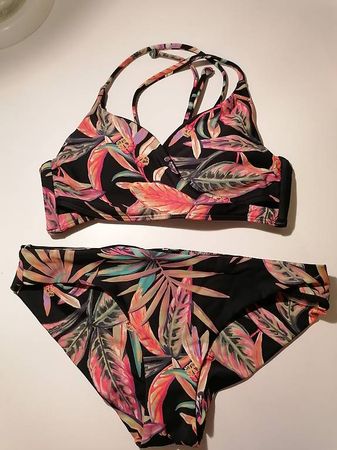O'Neill Bikini, Grösse 34, neuwertig, Palmenmuster Top!