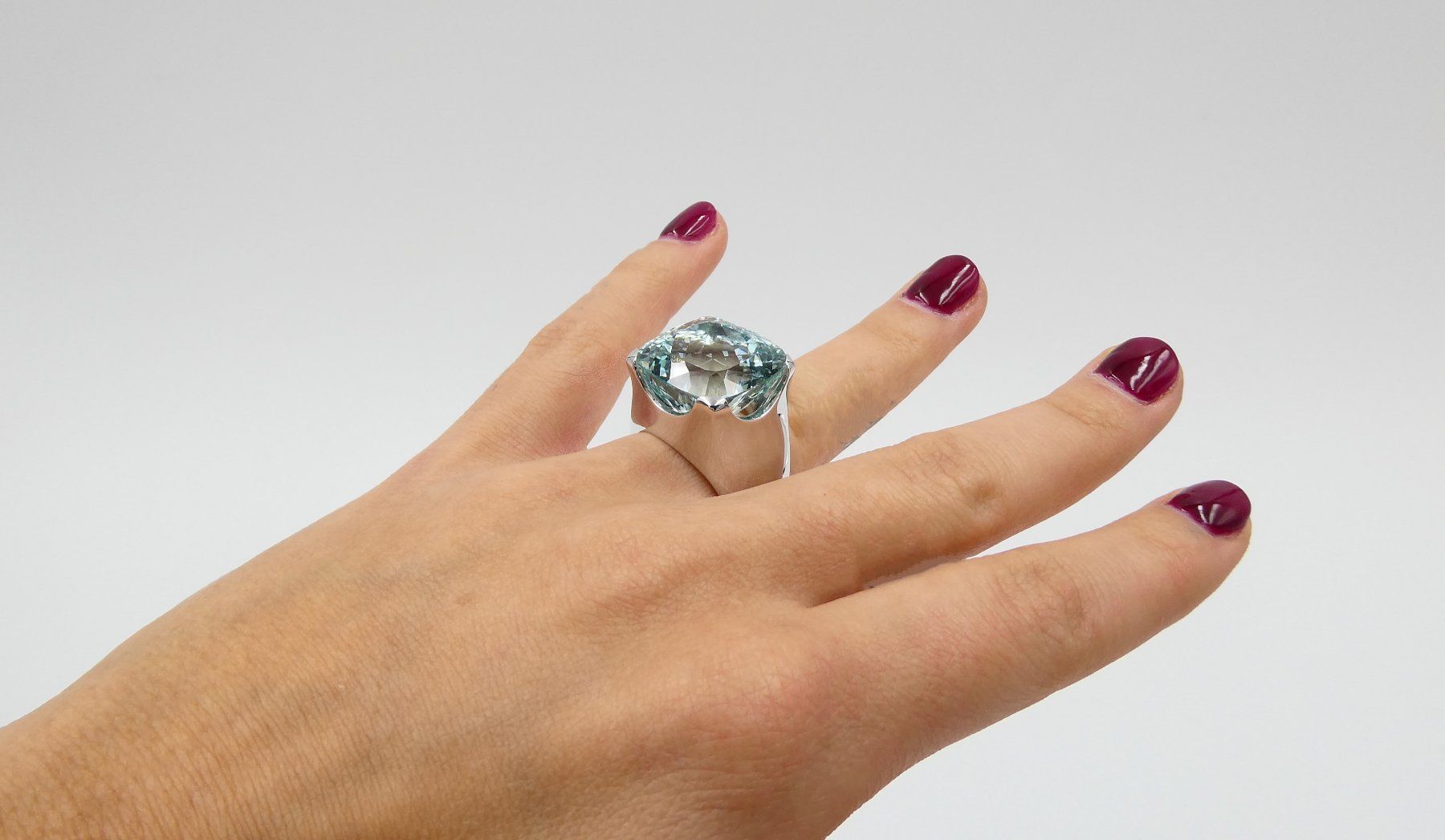 Anelli: AQUAMARIN RING IN 585 WEISSGOLD – Usato da Luzern venduto da EdiGem 5