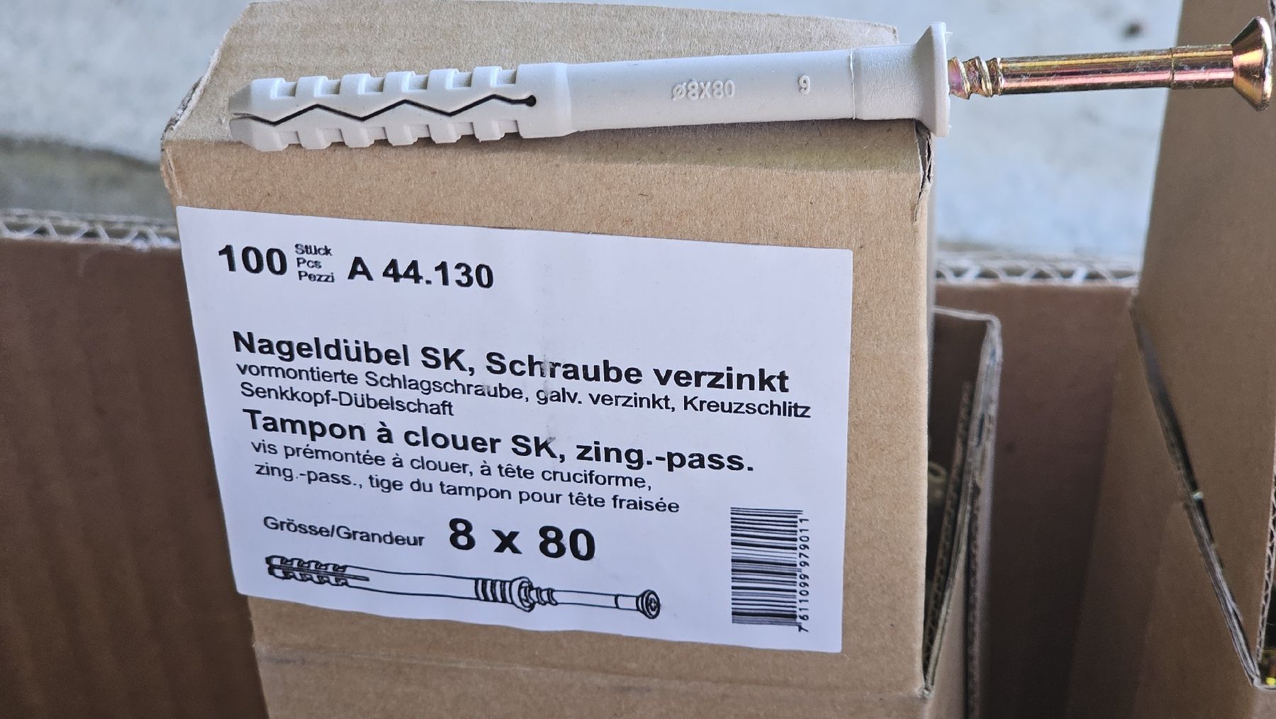 Ferramenta: Nagel Dübel  600 stück – Nuovo e nell'imballaggio originale da Oberdiessbach venduto da 56292