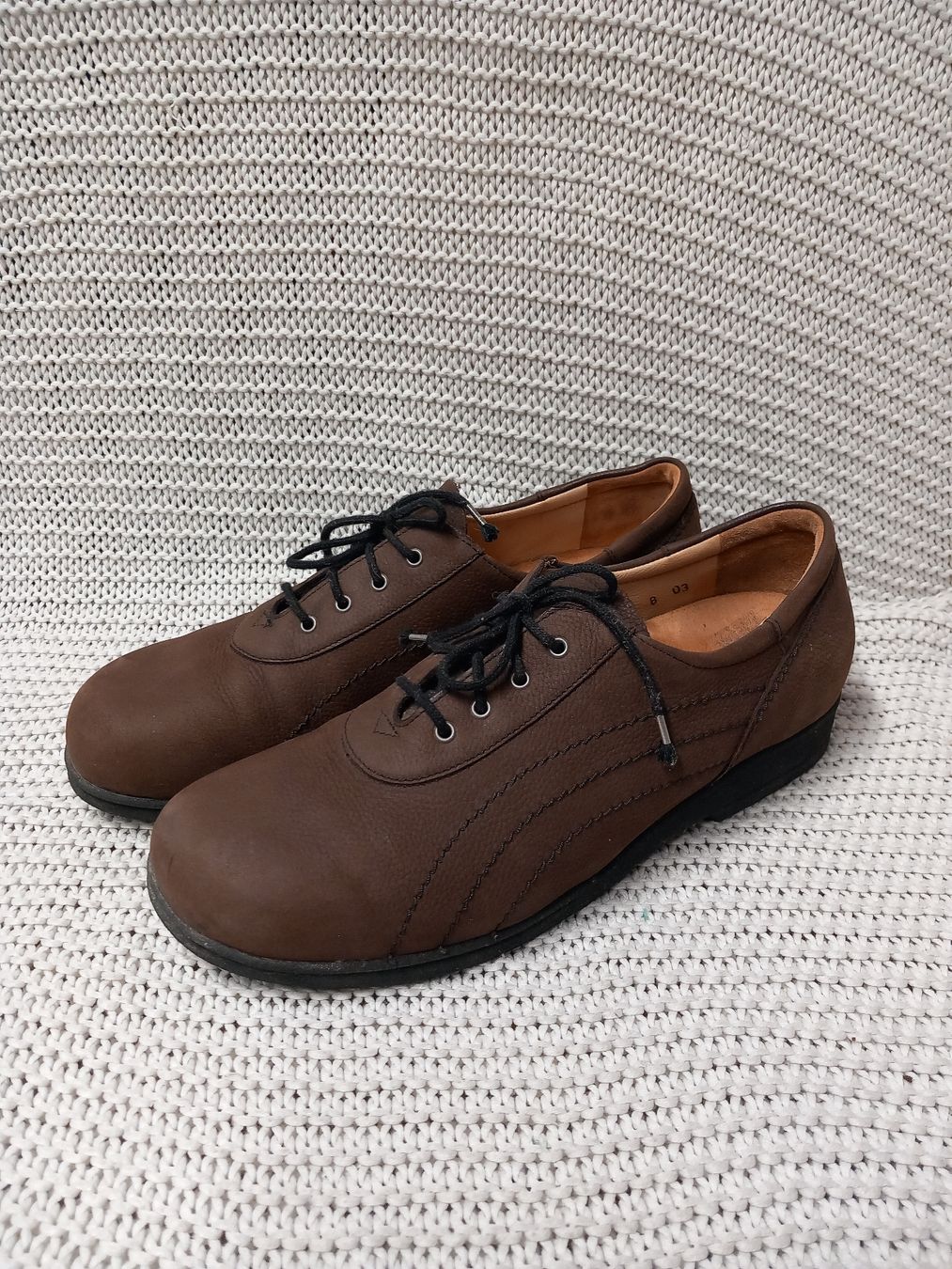 Herrenschuhe: Hartjes Halbschuhe Gr.42, Leder, braun – Gebraucht aus Gwatt (Thun) von umwelt-brocki